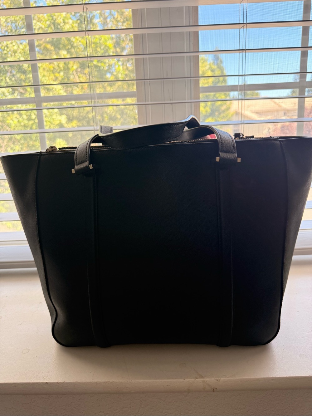 kate spade Black Tote with Pink Scarf Accent - Picture 3 of 8
